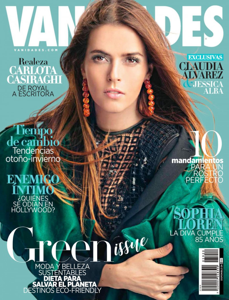 Claudia Alvarez featured on the Vanidades Mexico cover from September 2019