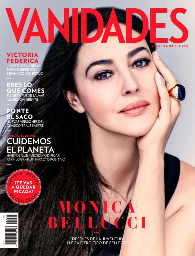 Monica Bellucci featured on the Vanidades Mexico cover from April 2022