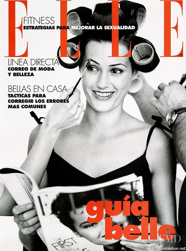 Yasmin Le Bon featured on the Elle Italy cover from June 1996