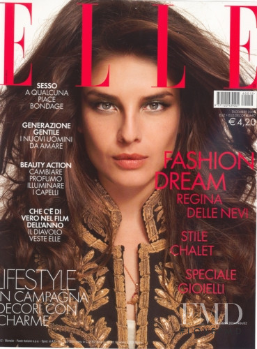 Liliana Dominguez featured on the Elle Italy cover from December 2006