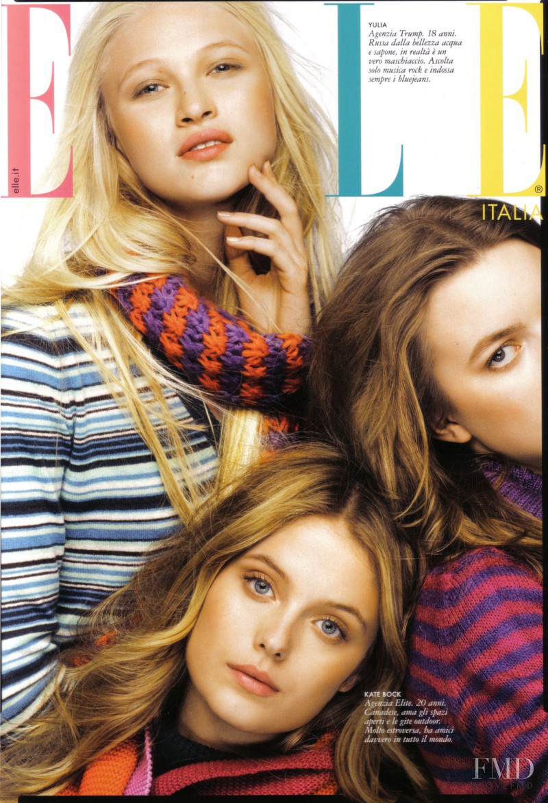  featured on the Elle Italy cover from August 2009