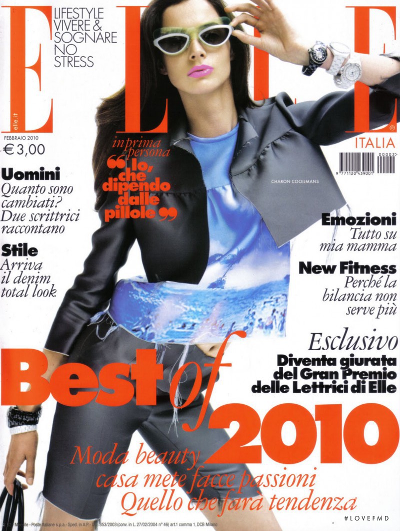  featured on the Elle Italy cover from February 2010