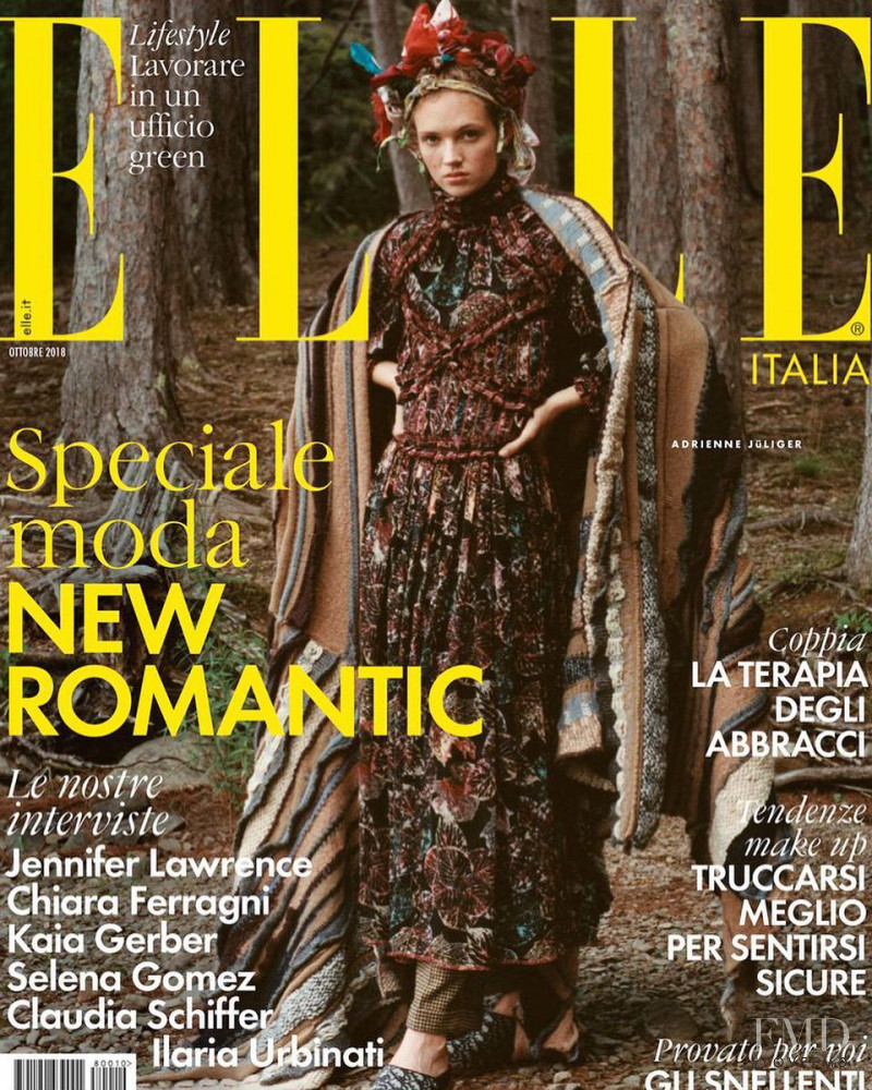  featured on the Elle Italy cover from October 2018