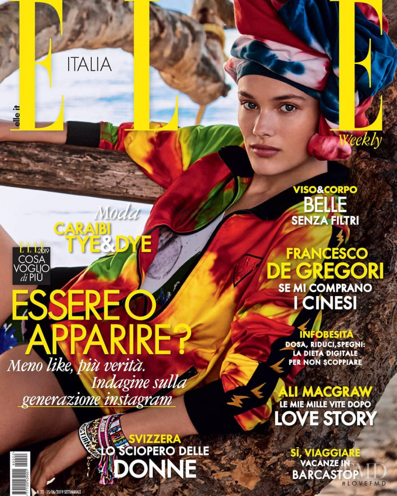  featured on the Elle Italy cover from June 2019
