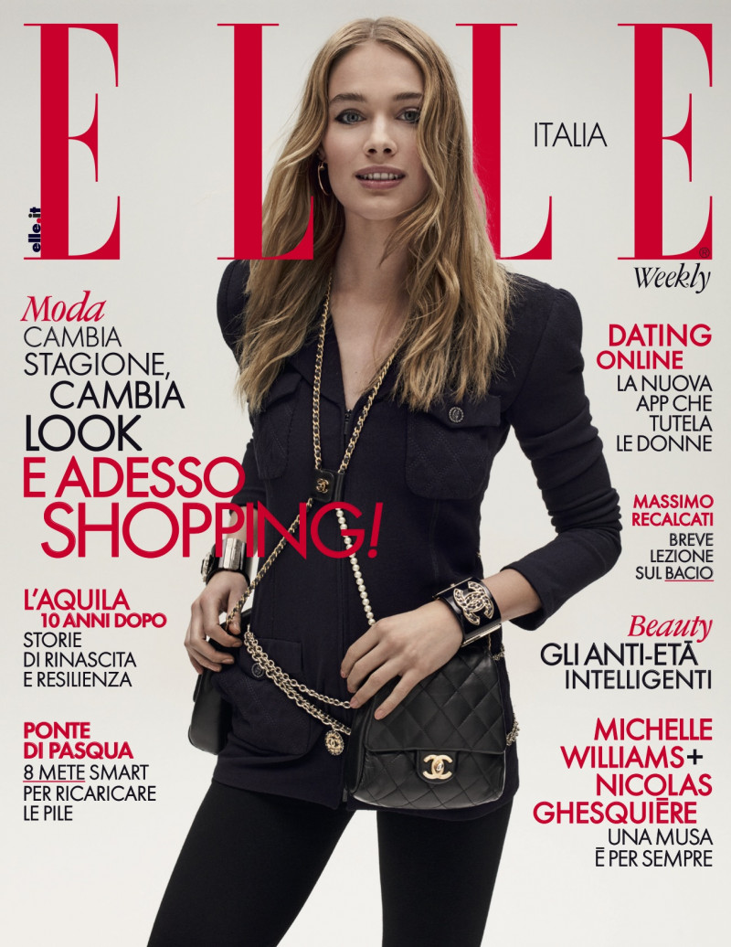 Rozanne Verduin featured on the Elle Italy cover from March 2019