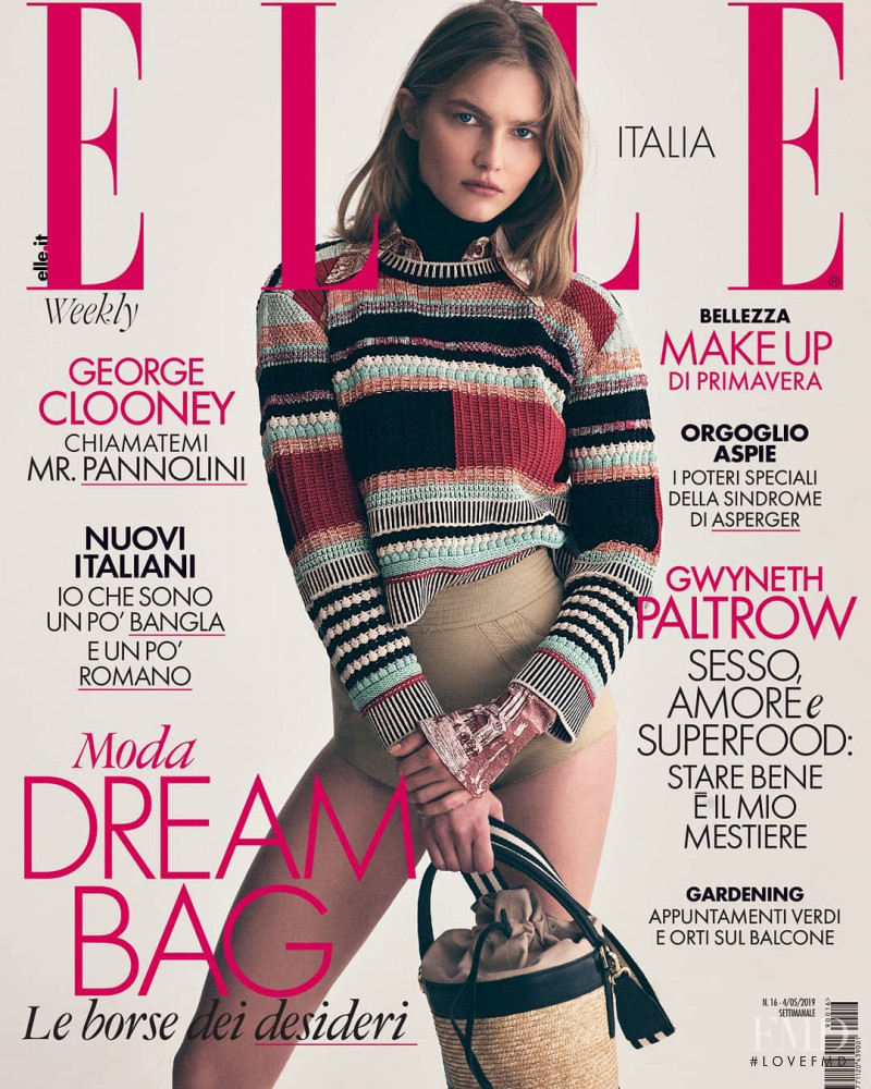 Aneta Pajak featured on the Elle Italy cover from May 2019