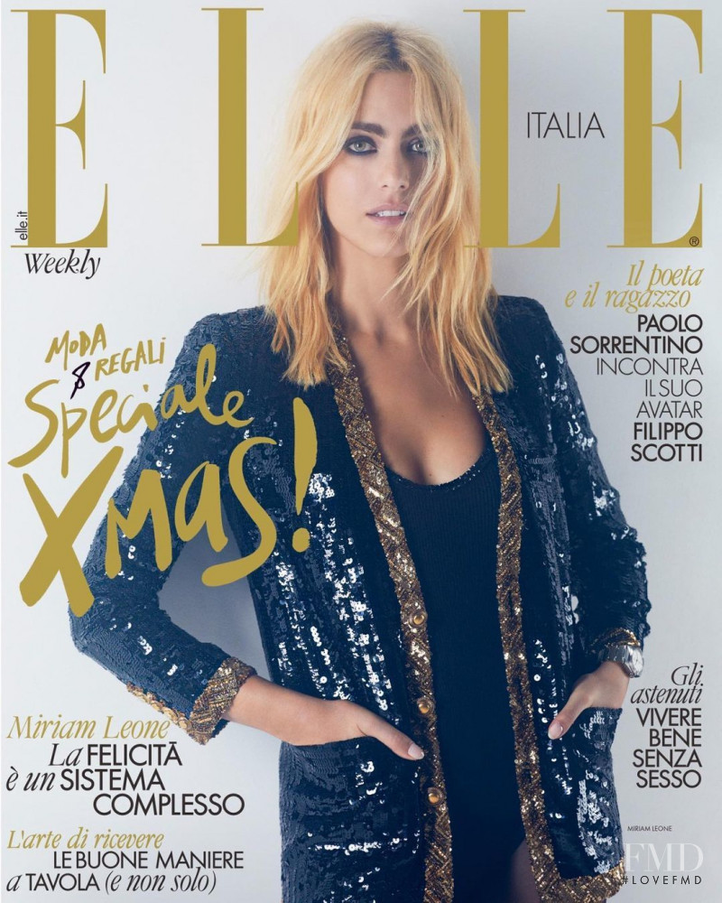  featured on the Elle Italy cover from December 2021