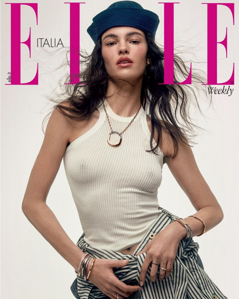 Matea Brakus featured on the Elle Italy cover from March 2023