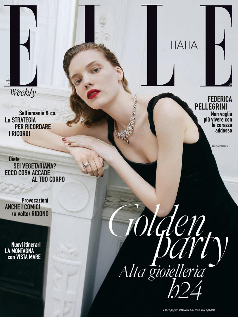 Penelope Ternes featured on the Elle Italy cover from September 2023