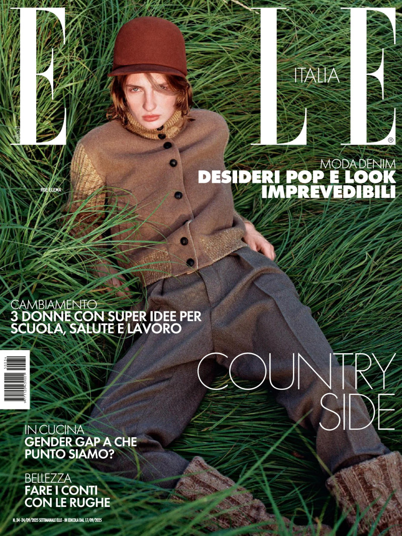 Roe Elema featured on the Elle Italy cover from September 2025