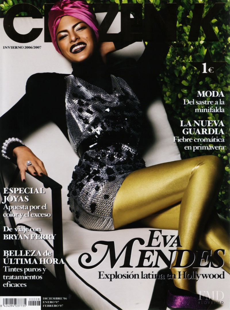 Eva Mendes featured on the Citizen K cover from December 2006