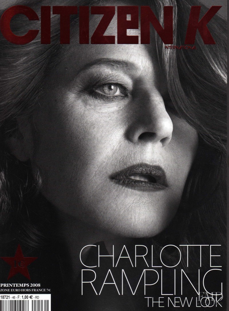 Charlotte Rampling featured on the Citizen K cover from March 2008