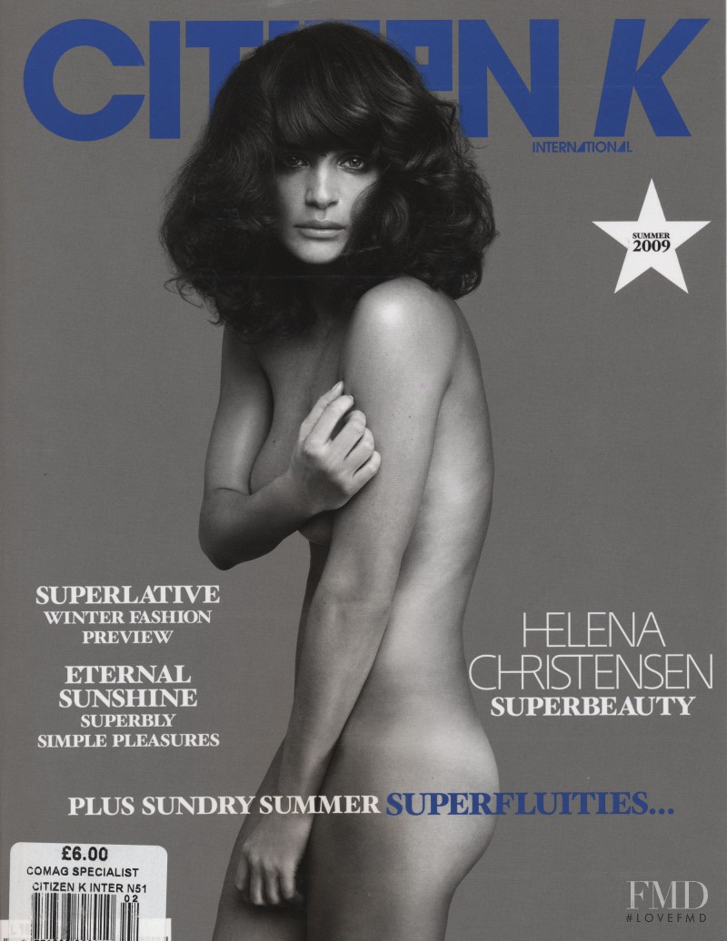 Helena Christensen featured on the Citizen K cover from June 2009