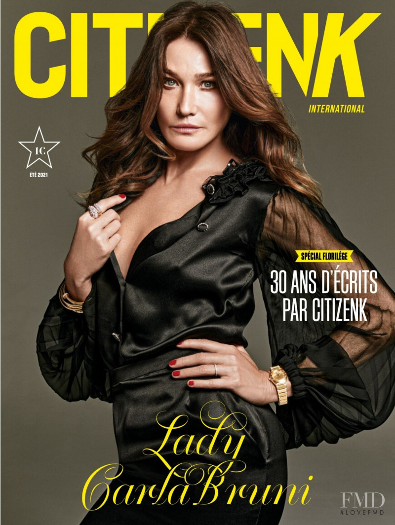 Carla Bruni featured on the Citizen K cover from July 2021