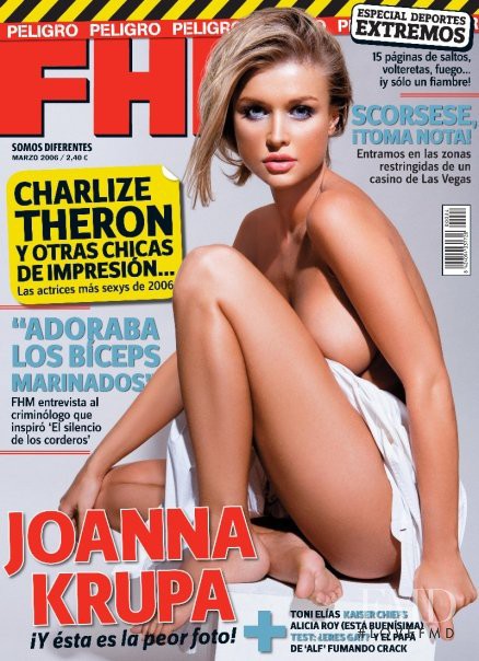 Joanna Krupa featured on the FHM Spain cover from March 2006