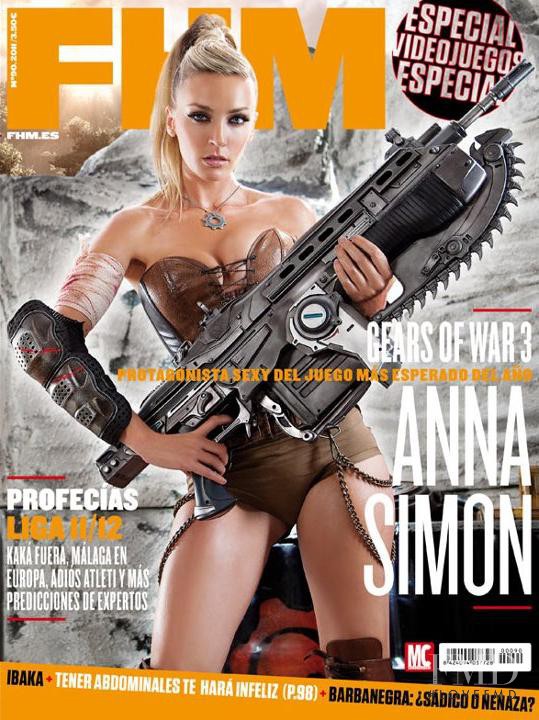 Anna Simon featured on the FHM Spain cover from September 2011