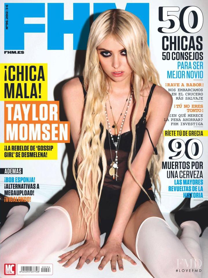Taylor Momsen featured on the FHM Spain cover from March 2012