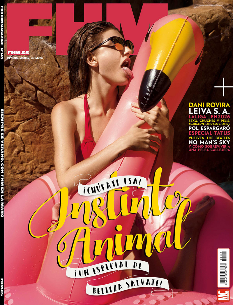 Angeline Suppiger featured on the FHM Spain cover from December 2016