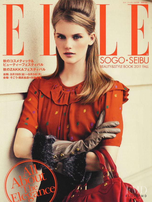 Sofie Grum-Schwensen featured on the Elle Japan cover from October 2011