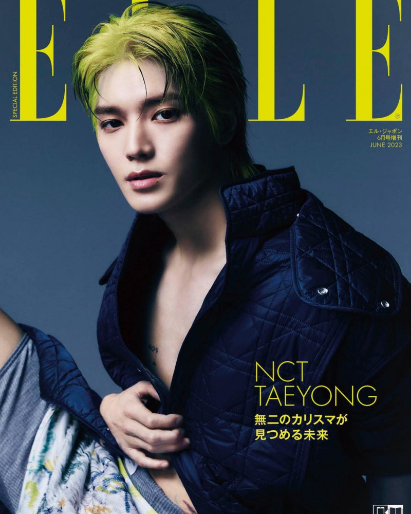 NCT Taeyeon featured on the Elle Japan cover from June 2023