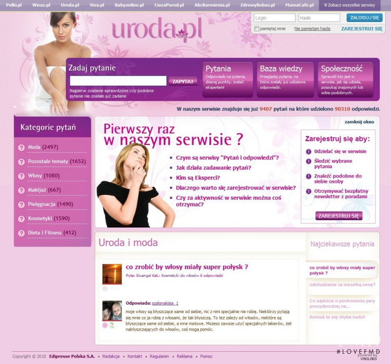  featured on the Uroda.pl screen from April 2010