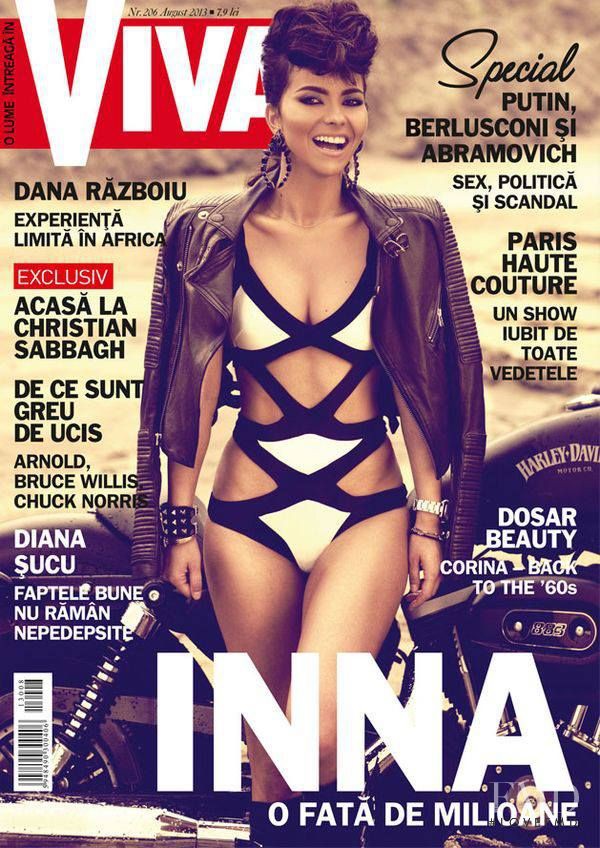 Inna Daily featured on the Viva! Romania cover from August 2013