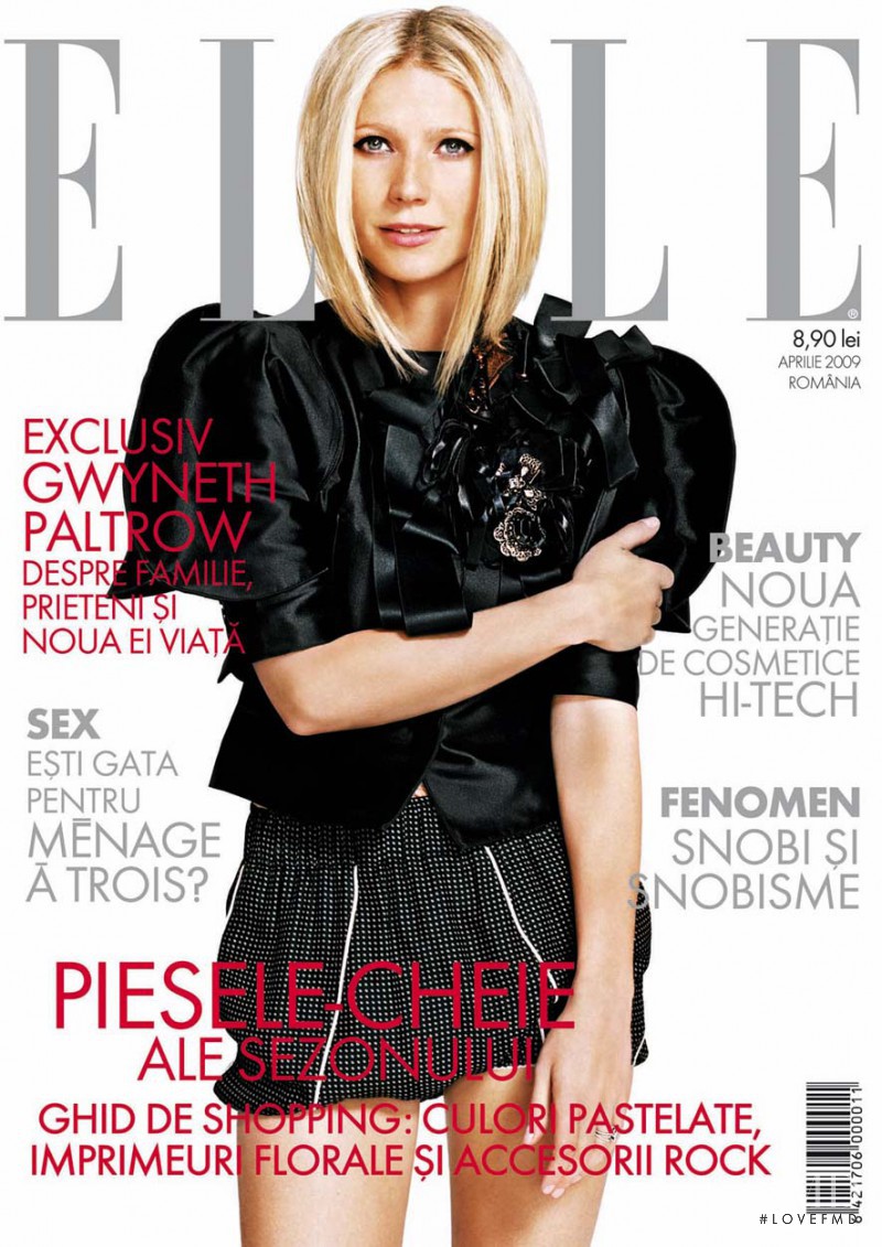 Gwyneth Paltrow featured on the Elle Romania cover from April 2009
