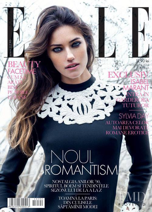 Nadejda Savcova featured on the Elle Romania cover from November 2013