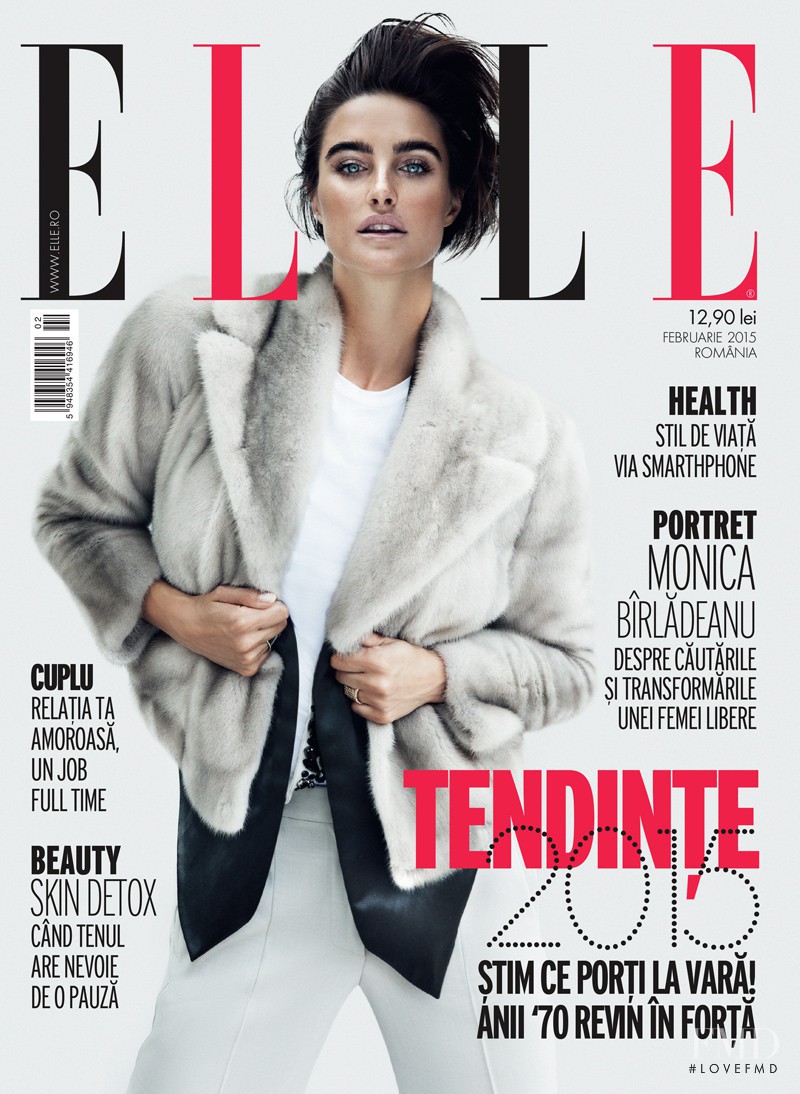  featured on the Elle Romania cover from February 2015