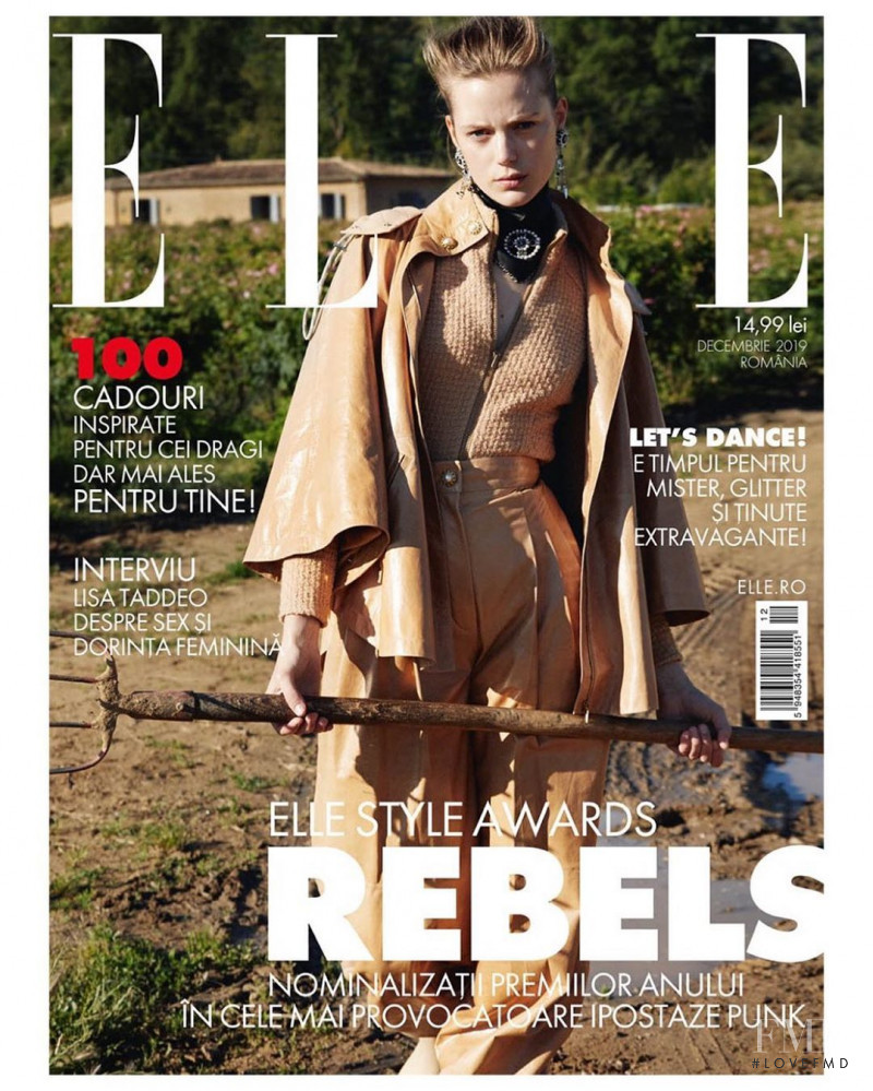 Esther Heesch featured on the Elle Romania cover from December 2019