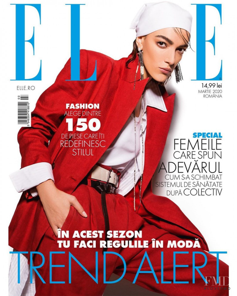 featured on the Elle Romania cover from March 2020