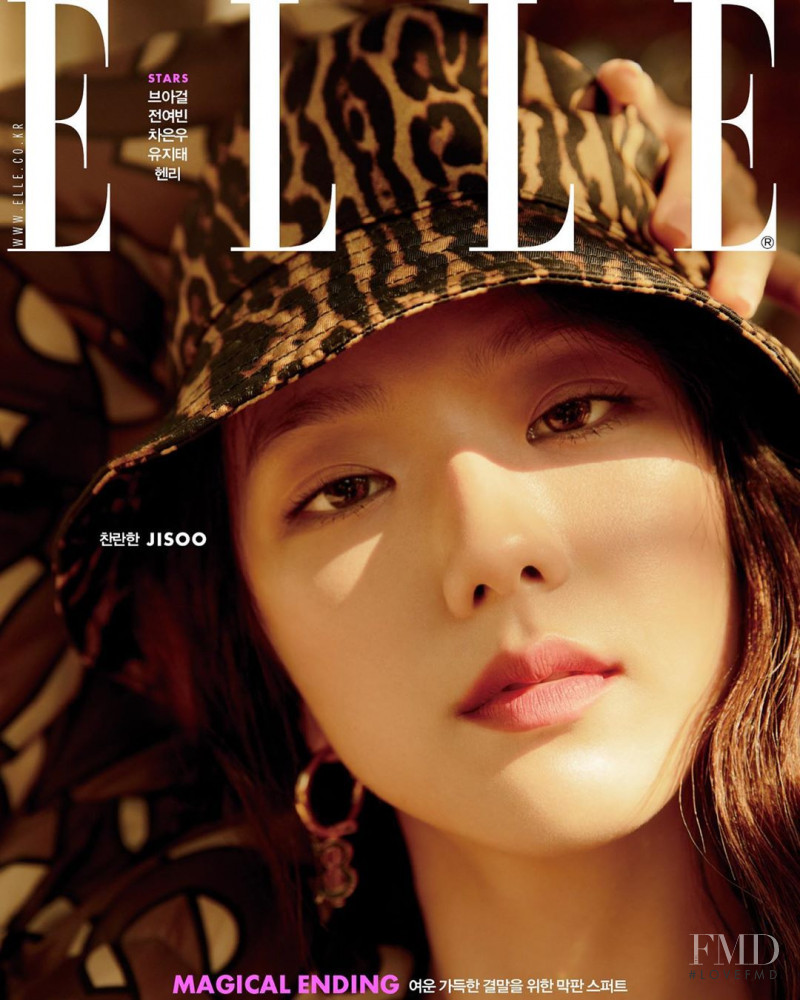 Jisoo featured on the Elle Korea cover from December 2019