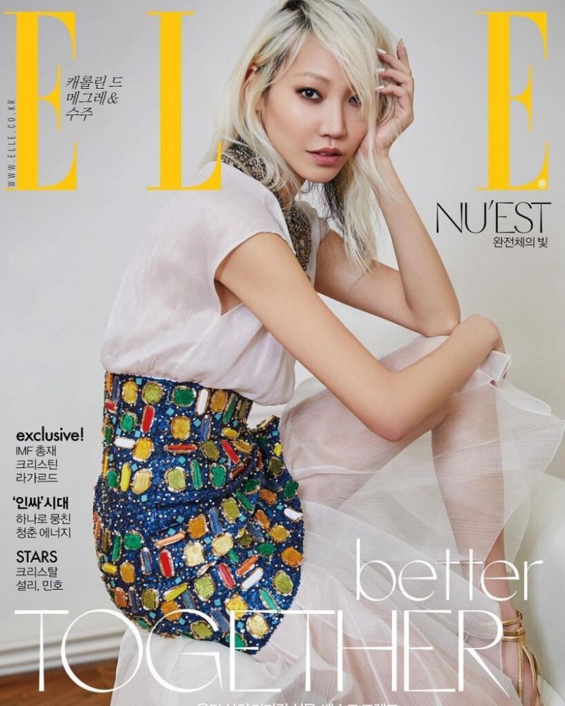 Soo Joo Park featured on the Elle Korea cover from May 2019