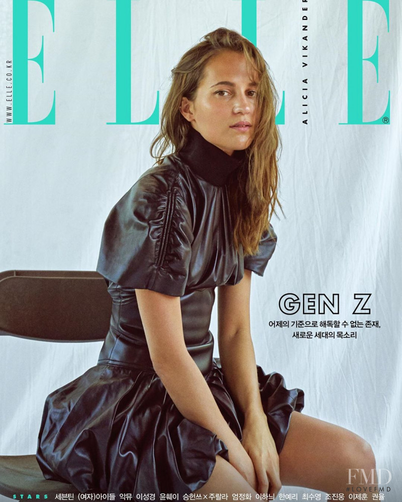 Alicia Vikander featured on the Elle Korea cover from November 2019