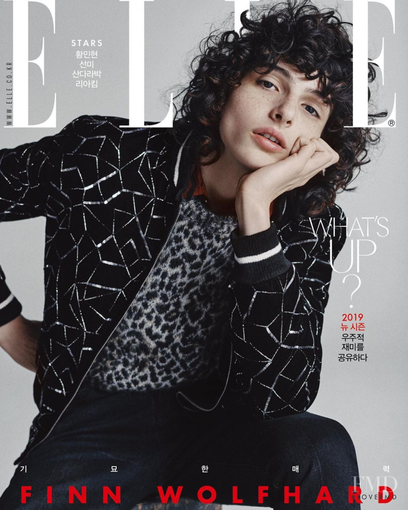 Fin Wolfhard featured on the Elle Korea cover from September 2019