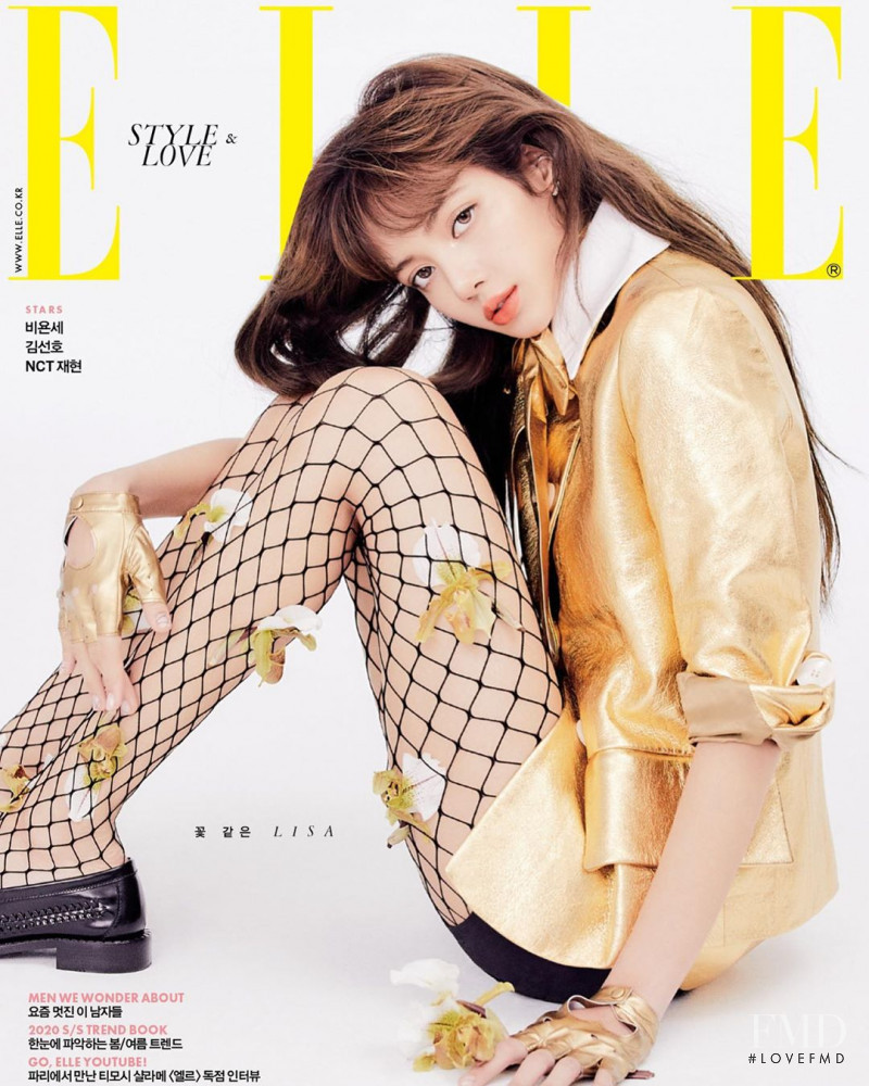 Lalisa Manoban featured on the Elle Korea cover from February 2020