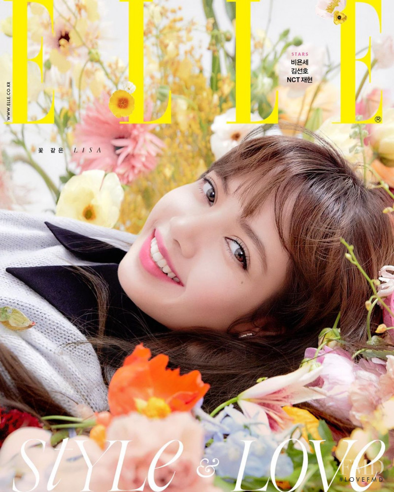 Lalisa Manoban featured on the Elle Korea cover from February 2020