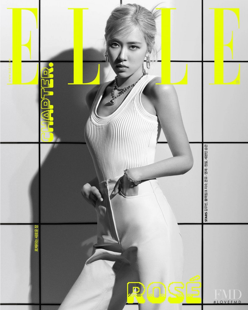 Roseanne "Rosé" Park featured on the Elle Korea cover from June 2021
