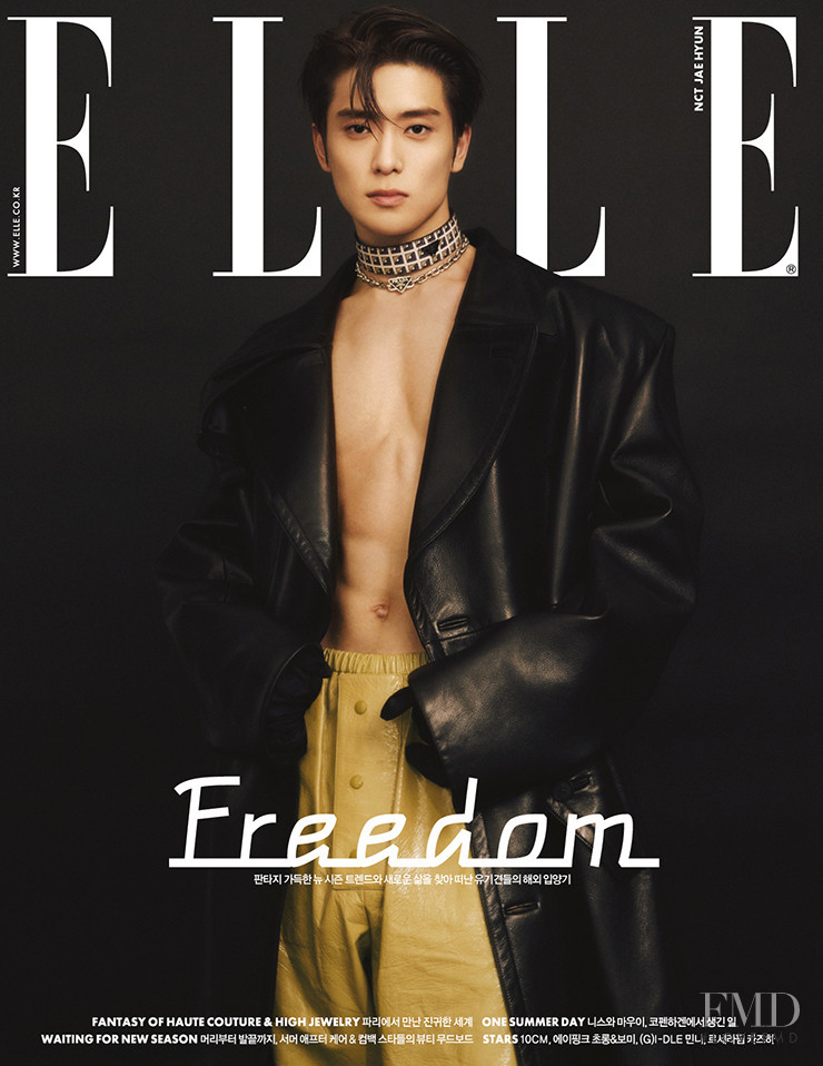 Jae Hyun featured on the Elle Korea cover from August 2022