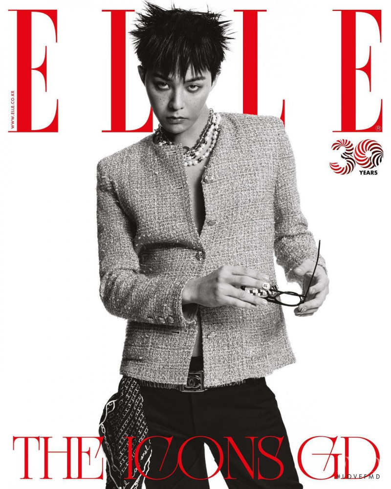 G-Dragon featured on the Elle Korea cover from November 2022