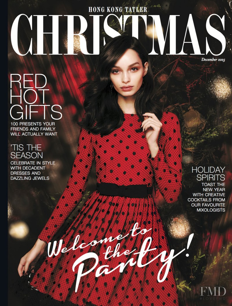 Luma Grothe featured on the Tatler Hong Kong  cover from December 2015