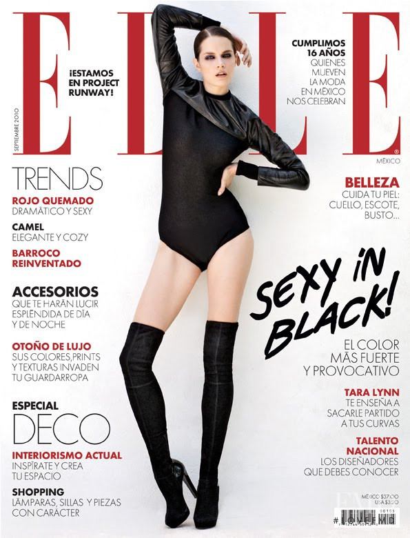 Zuzana Lettrichova featured on the Elle Mexico cover from September 2010