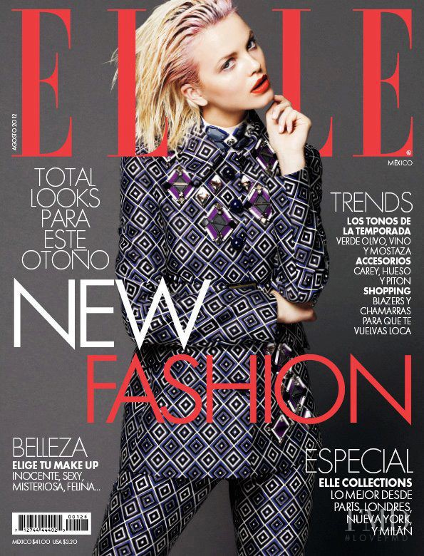 Merethe Hopland featured on the Elle Mexico cover from August 2012