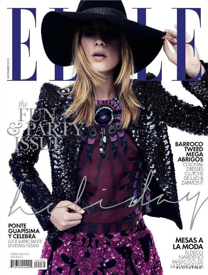 Barbara di Creddo featured on the Elle Mexico cover from December 2012
