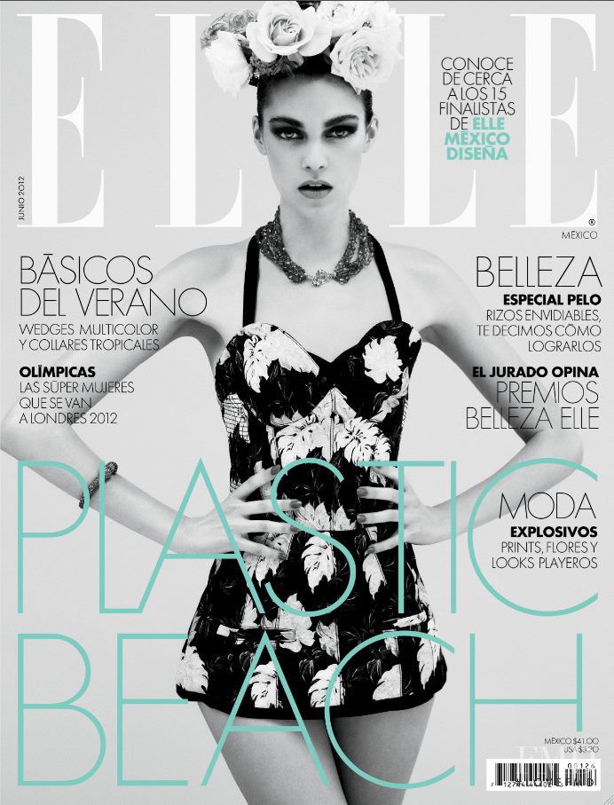 Gara Noel featured on the Elle Mexico cover from June 2012