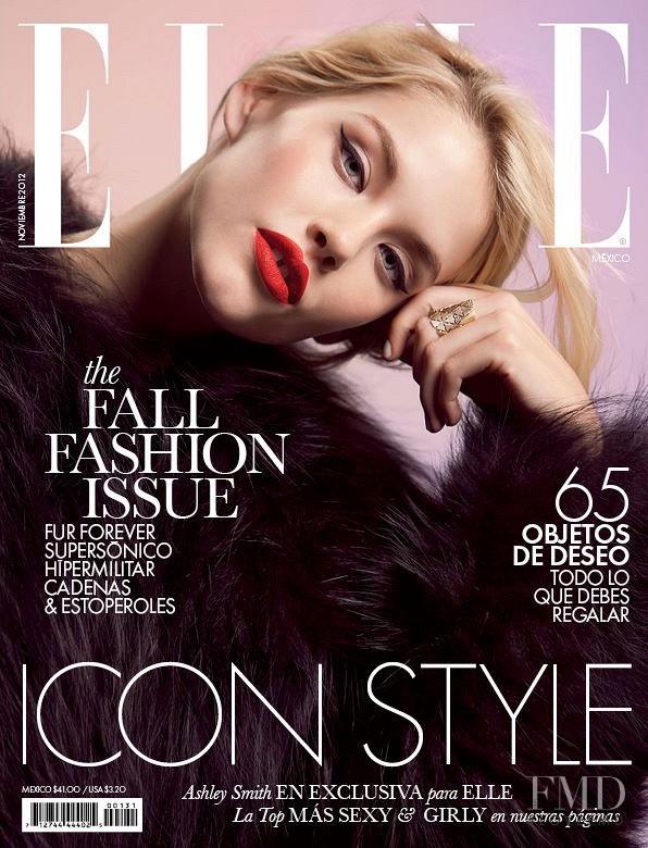 Ashley Smith featured on the Elle Mexico cover from November 2012