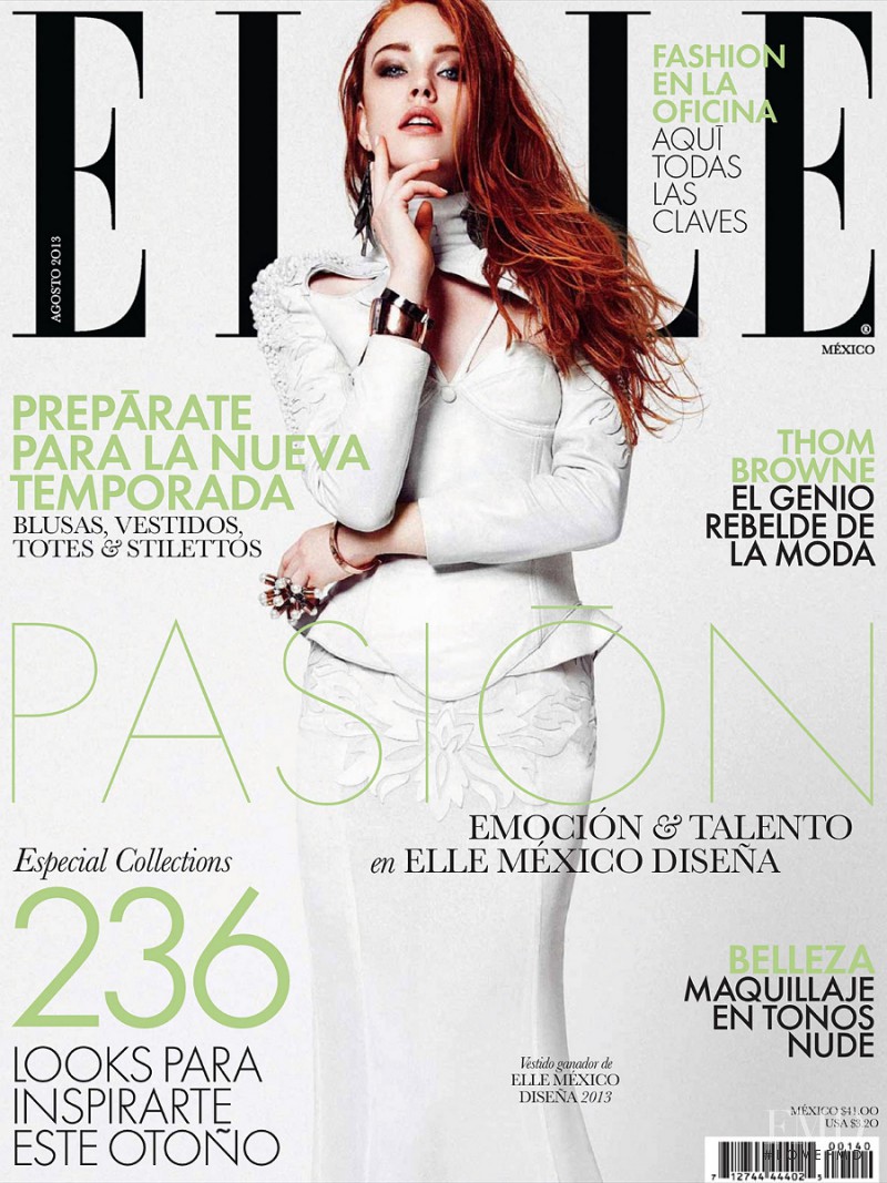 Alexandra Madar featured on the Elle Mexico cover from August 2013