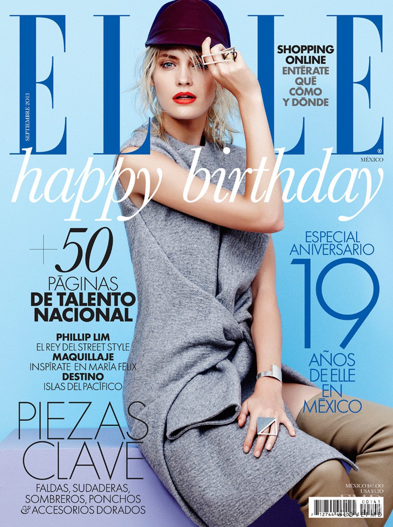 Heidi Mount featured on the Elle Mexico cover from September 2013