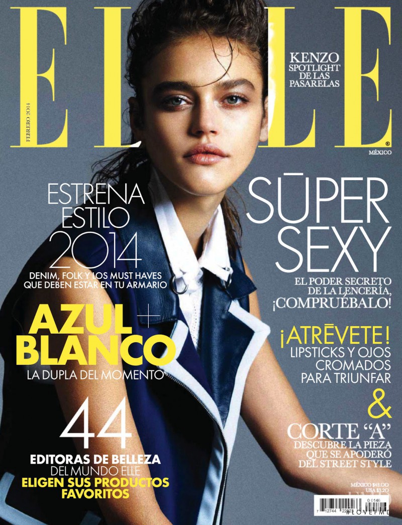 Daria Pleggenkuhle featured on the Elle Mexico cover from February 2014