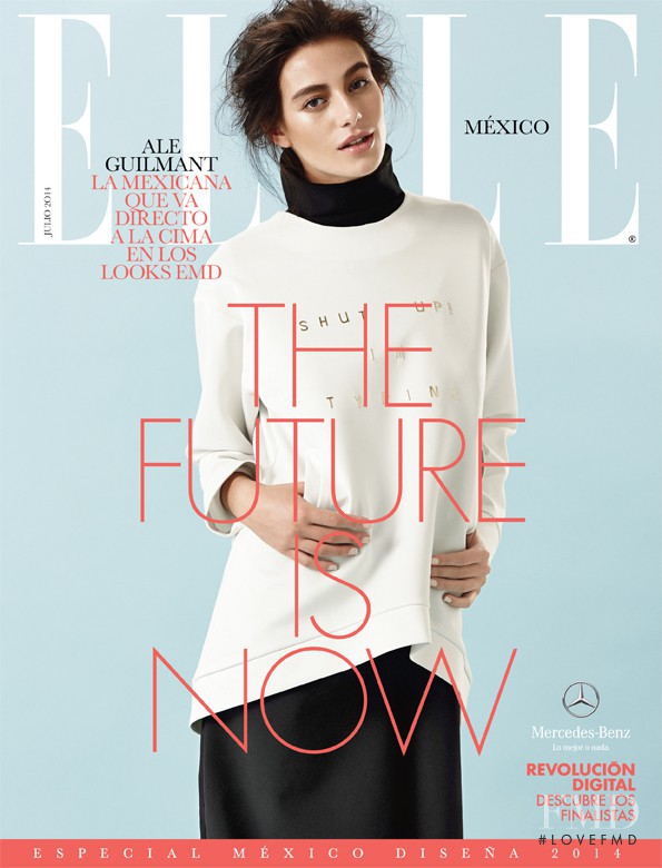 Alejandra Guilmant featured on the Elle Mexico cover from July 2014